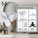 Atlas Kaye 17.5 inch Gloss White Oscillating Wall Fan
